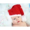 Xmas Santa Claus Hat Shoes Photo Prop Crochet Newborn Baby Custome C298
